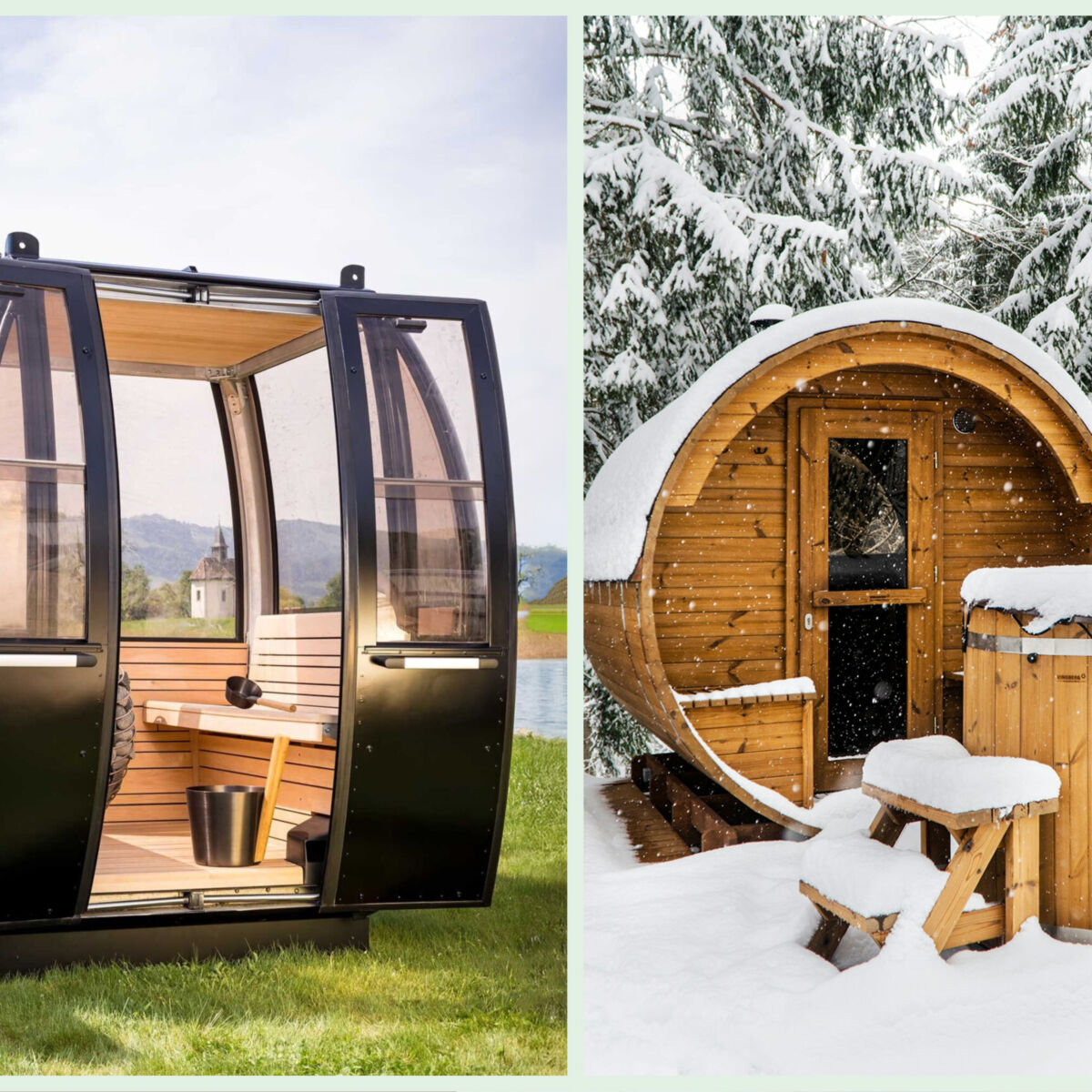 Saunagondel saunafass