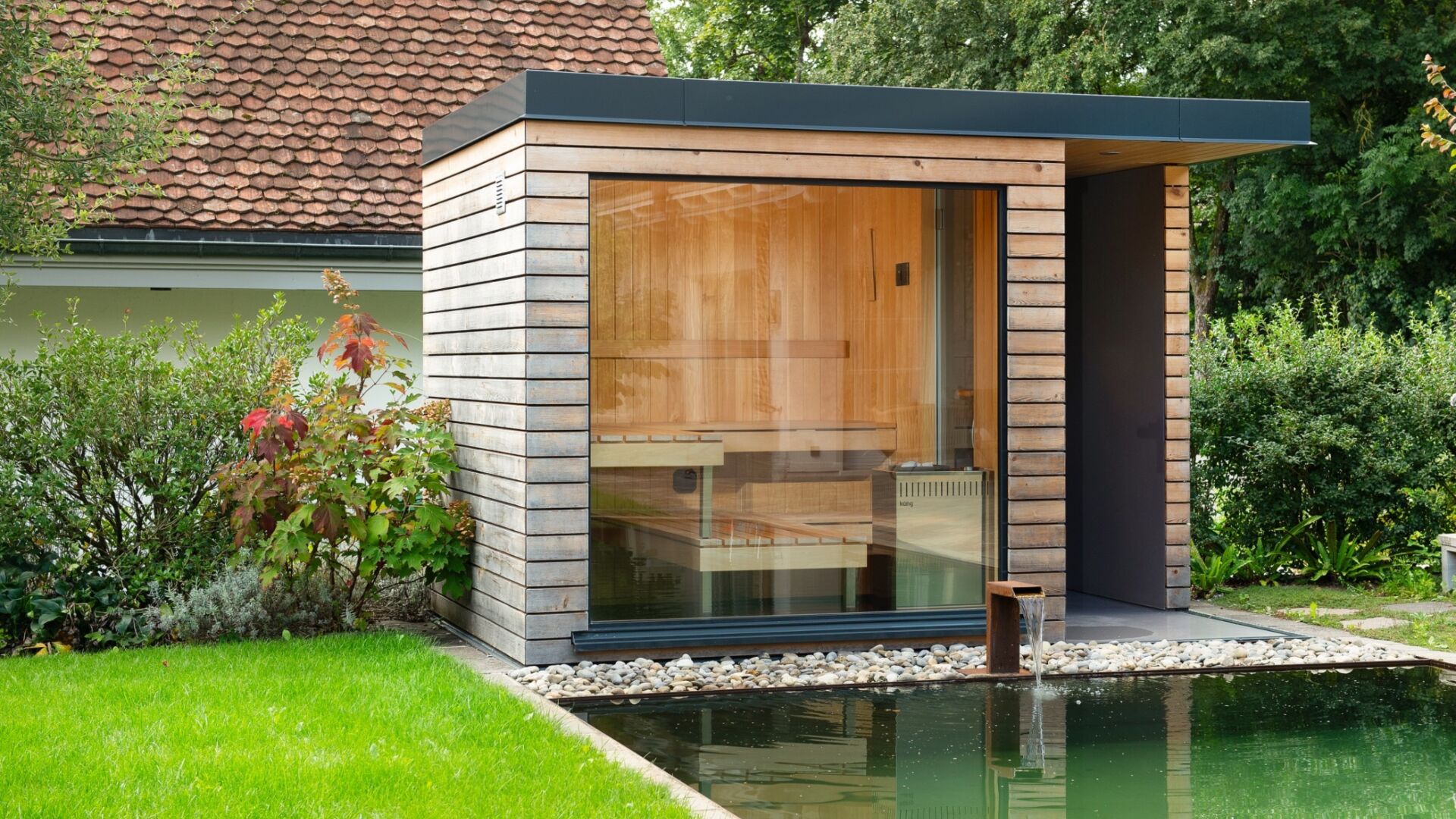 Kueng wellness nido outdoor aussensauna laerche naturpool