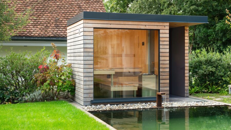 Kueng wellness nido outdoor aussensauna laerche naturpool