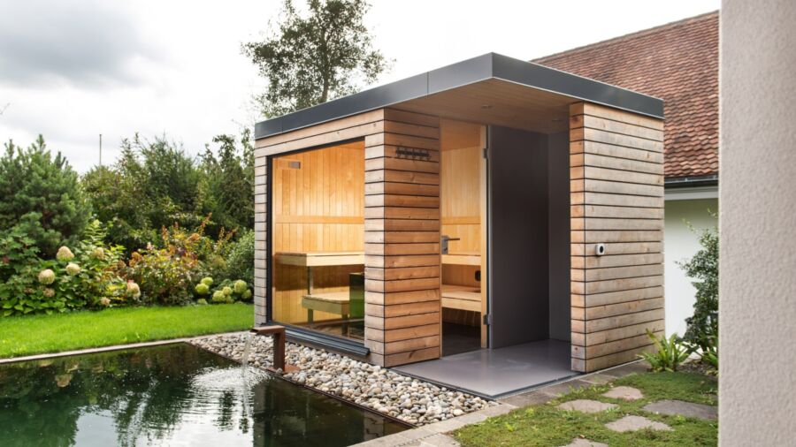 Kueng wellness nido outdoor aussensauna innenraum naturpool