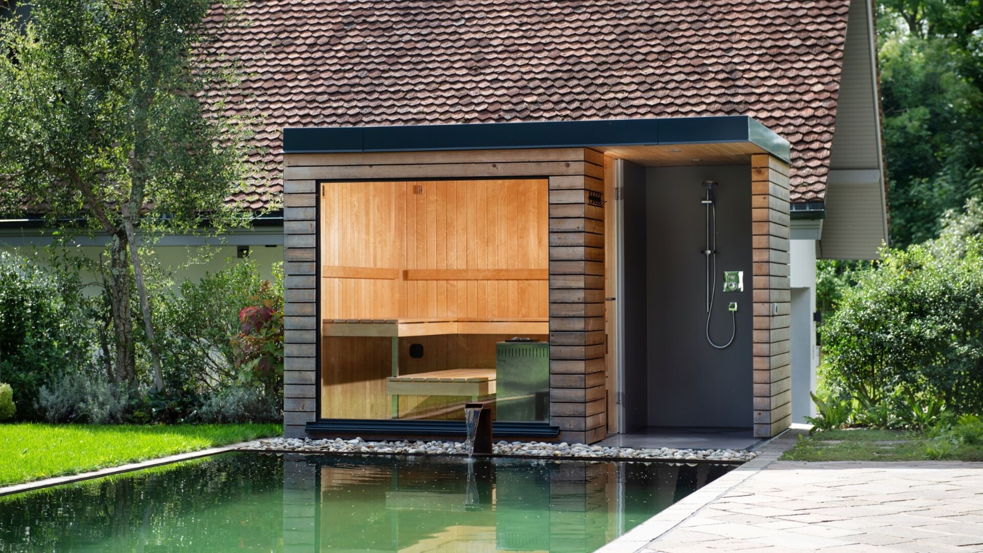 Kueng wellness nido outdoor aussensauna garten naturpool