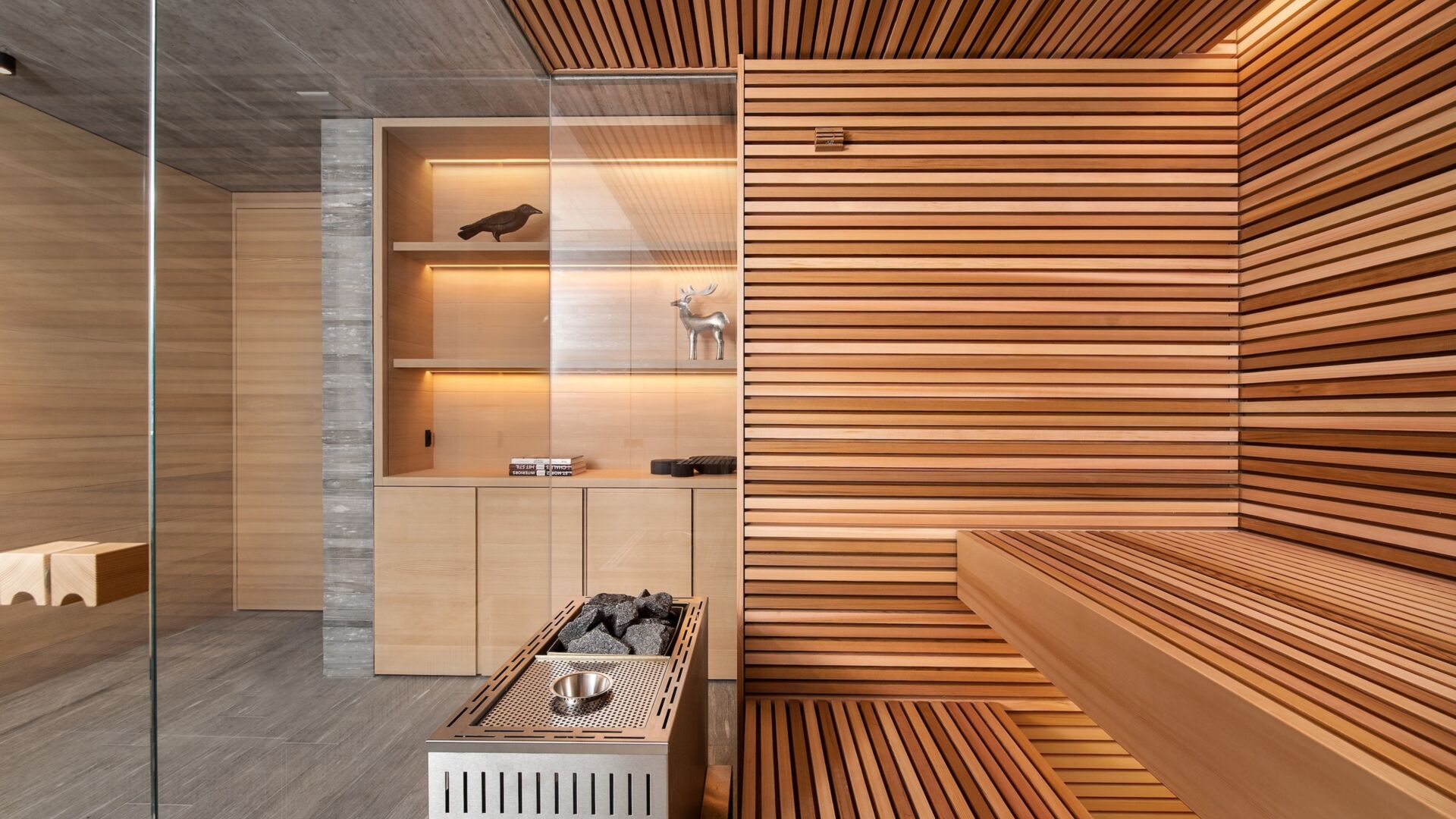 Kueng wellness sauna stabdesign innen