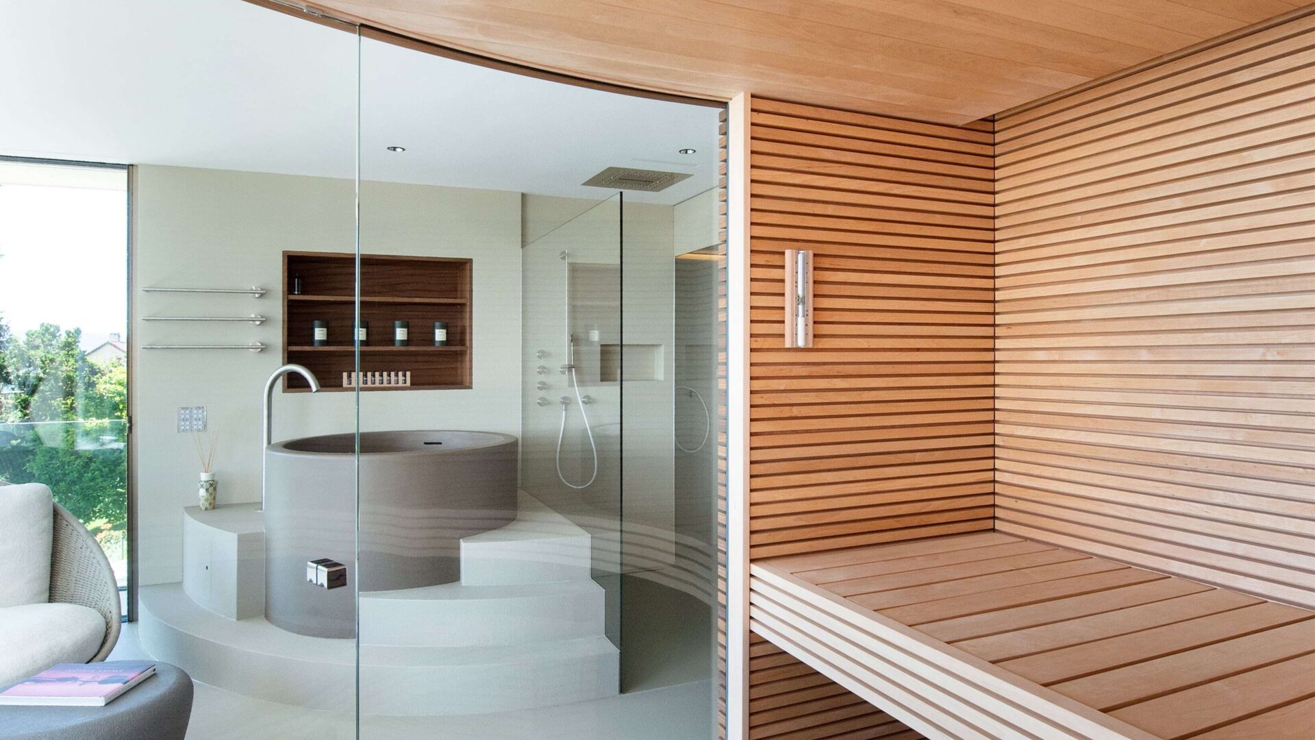 Innensauna innenpool