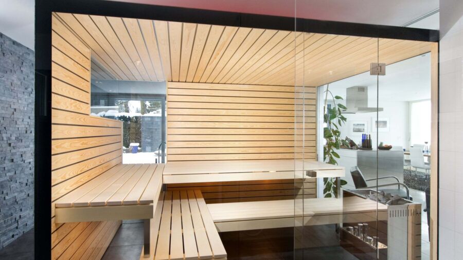 Kueng sauna mit fenster