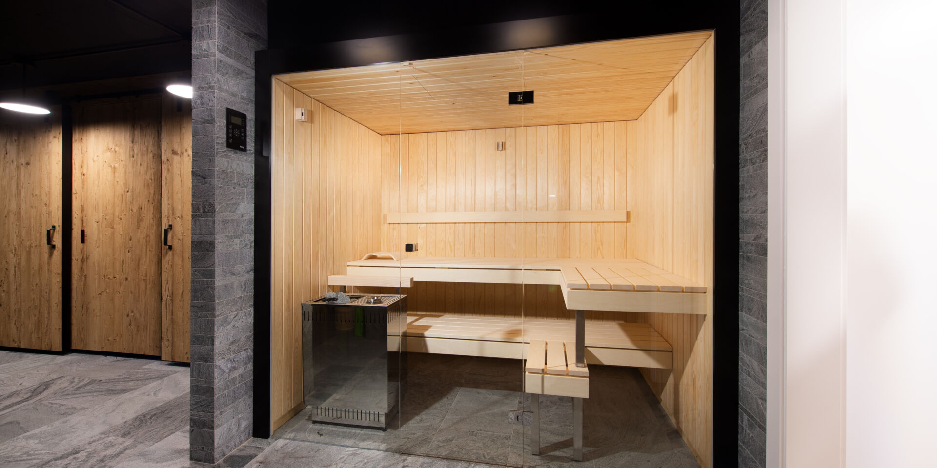 Kueng sauna nido indoor front