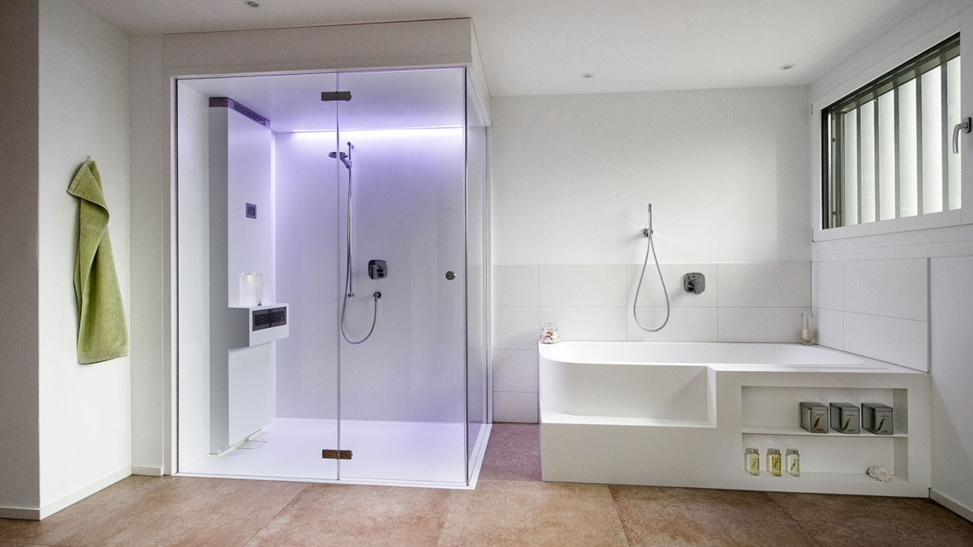 Kueng sauna wellness dampfdusche lotus
