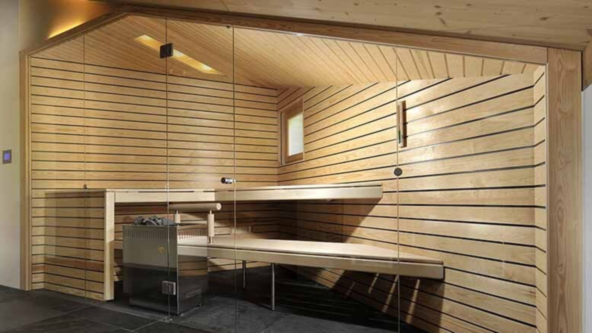 Kueng wellness sauna anpassung dachschraege