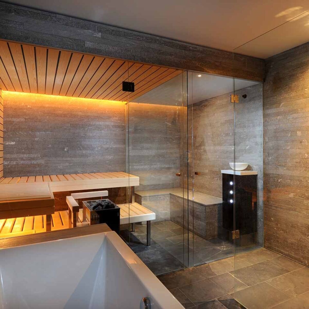 Kueng wellness Sauna Indoor dampfbad polarkiefer relax zone 3