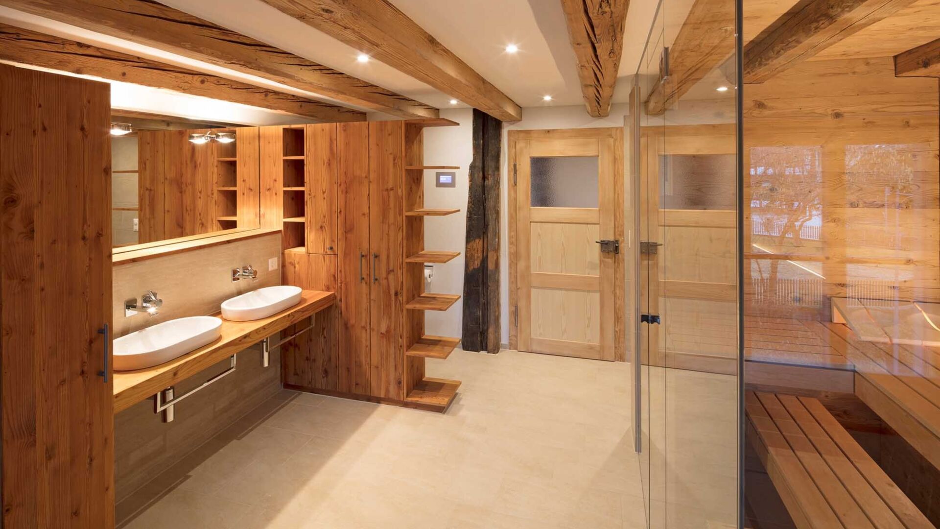 Kueng sauna wellness bauernhaus biosa polarkiefer privatespa 3