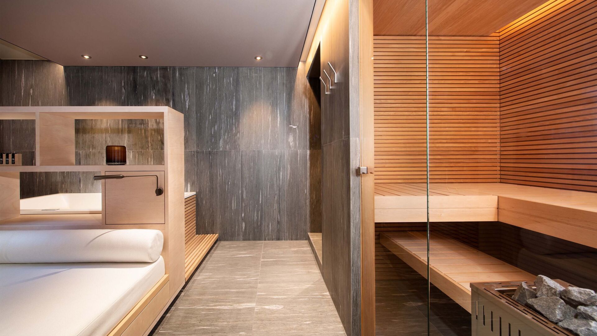Wellnessoase sauna doppelsiege kueng wellness