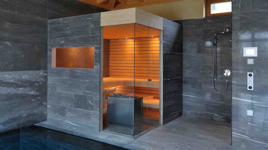 Kueng sauna welness solitaer privatespa pool indoor valserquarzit 1
