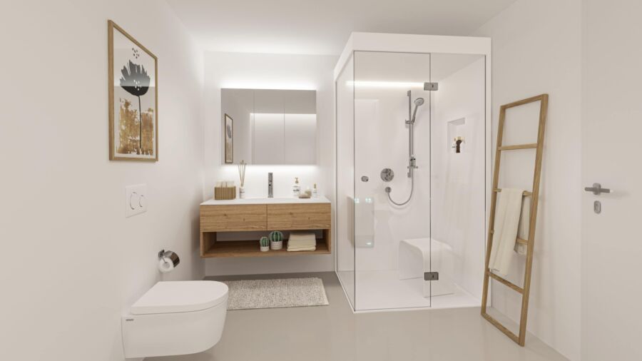 Küng Wellness Dampfdusche Steam Shower Ecklösung min