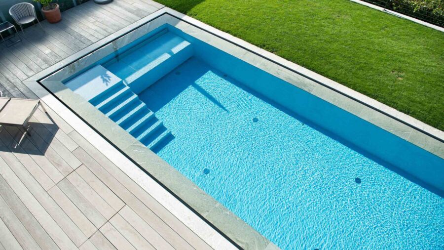 Kueng wellness Pool Betonpool Sitzbank Galerie