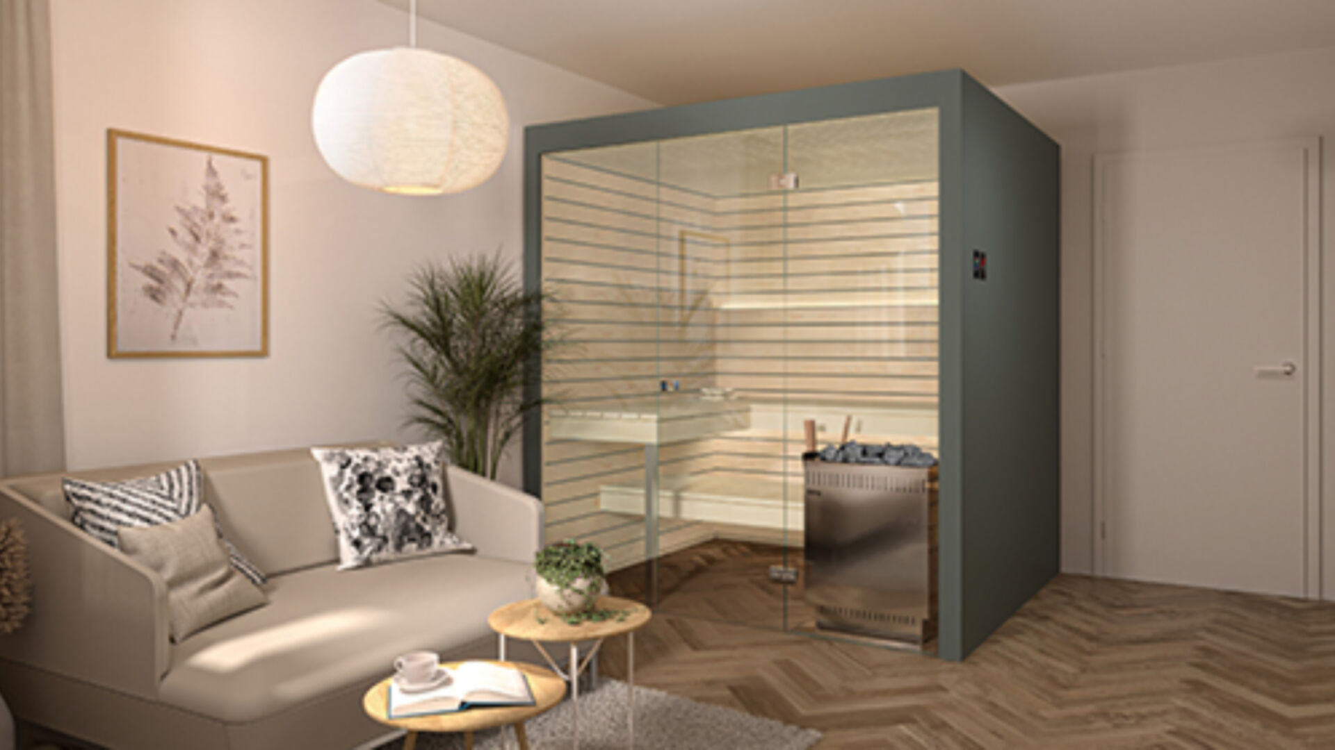 Kueng Wellness Privatsauna Priva GF Gruen