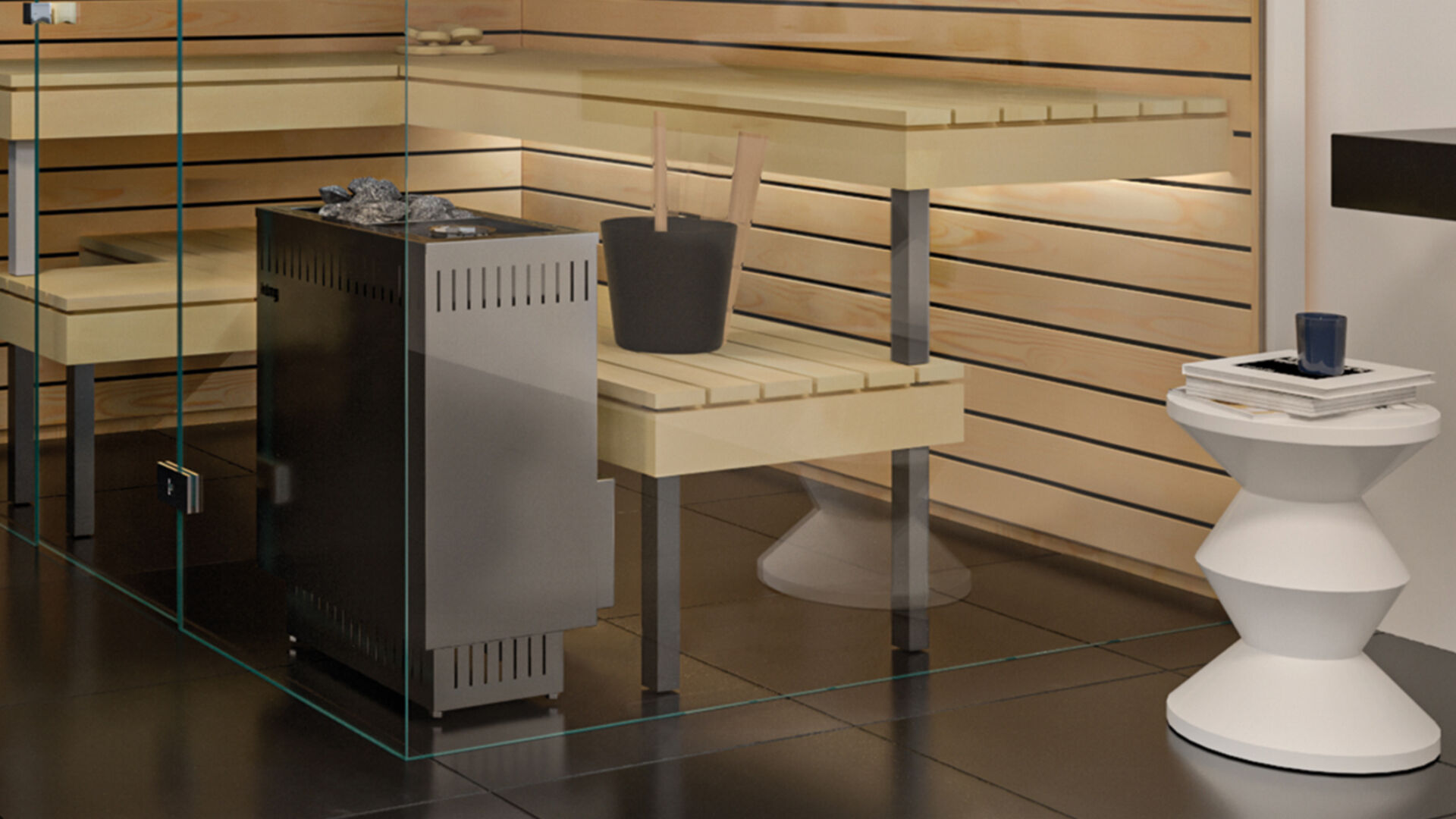 Rahmenlose Glasfront