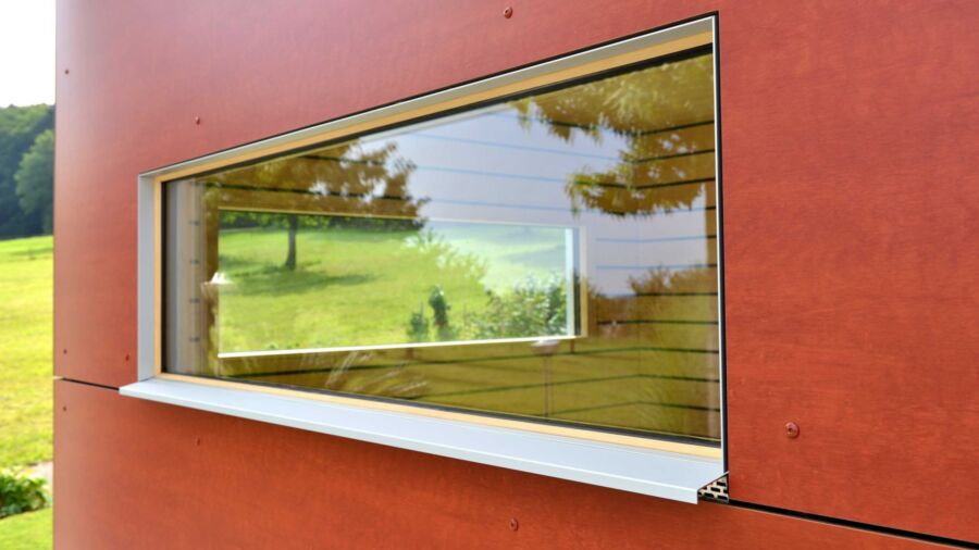 Kueng sauna wellness aussensauna rot details