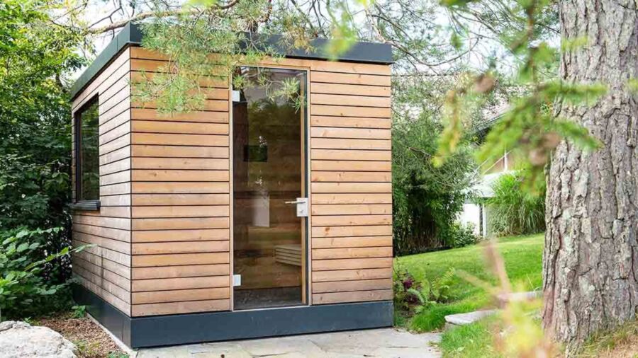 Kueng wellness aussensauna nido outdoor