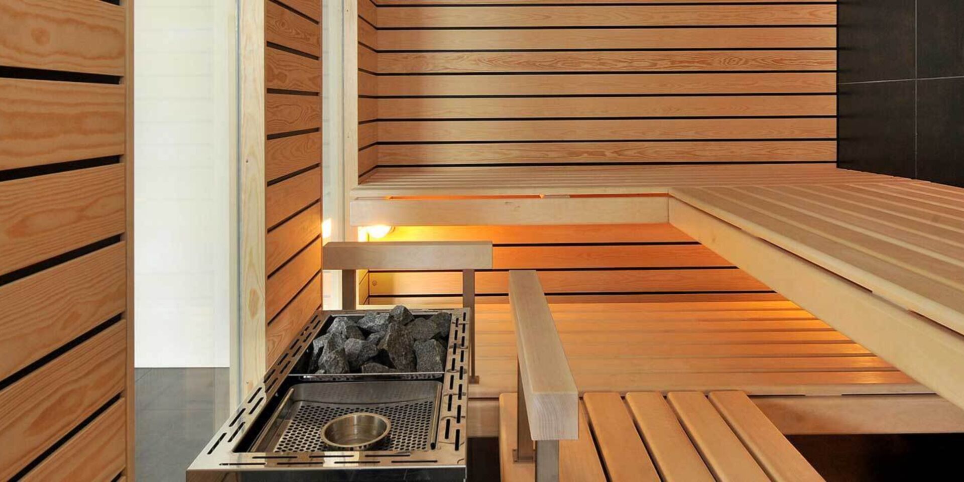 Ofen Design-Sauna