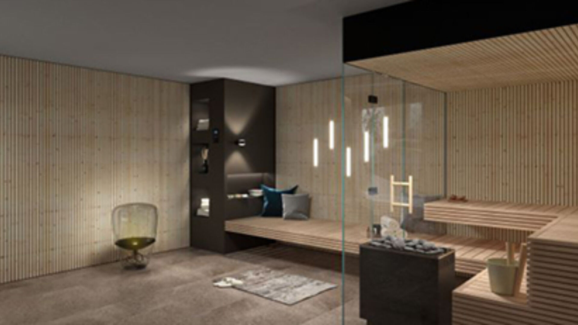 Moodboard wellnessarchitektur sauna